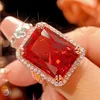 Red diamond ring