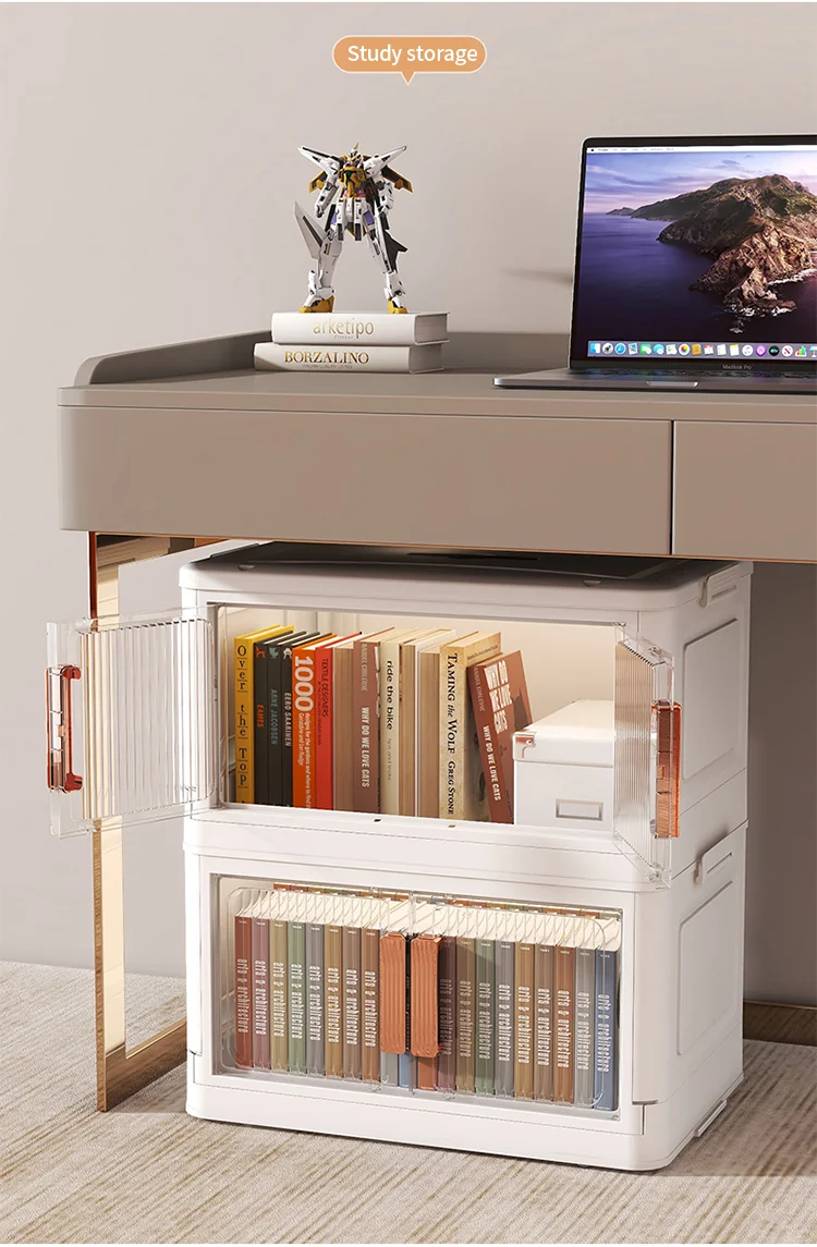 Haogle Plastic Folding Storage Boxes - Versatile & Durable