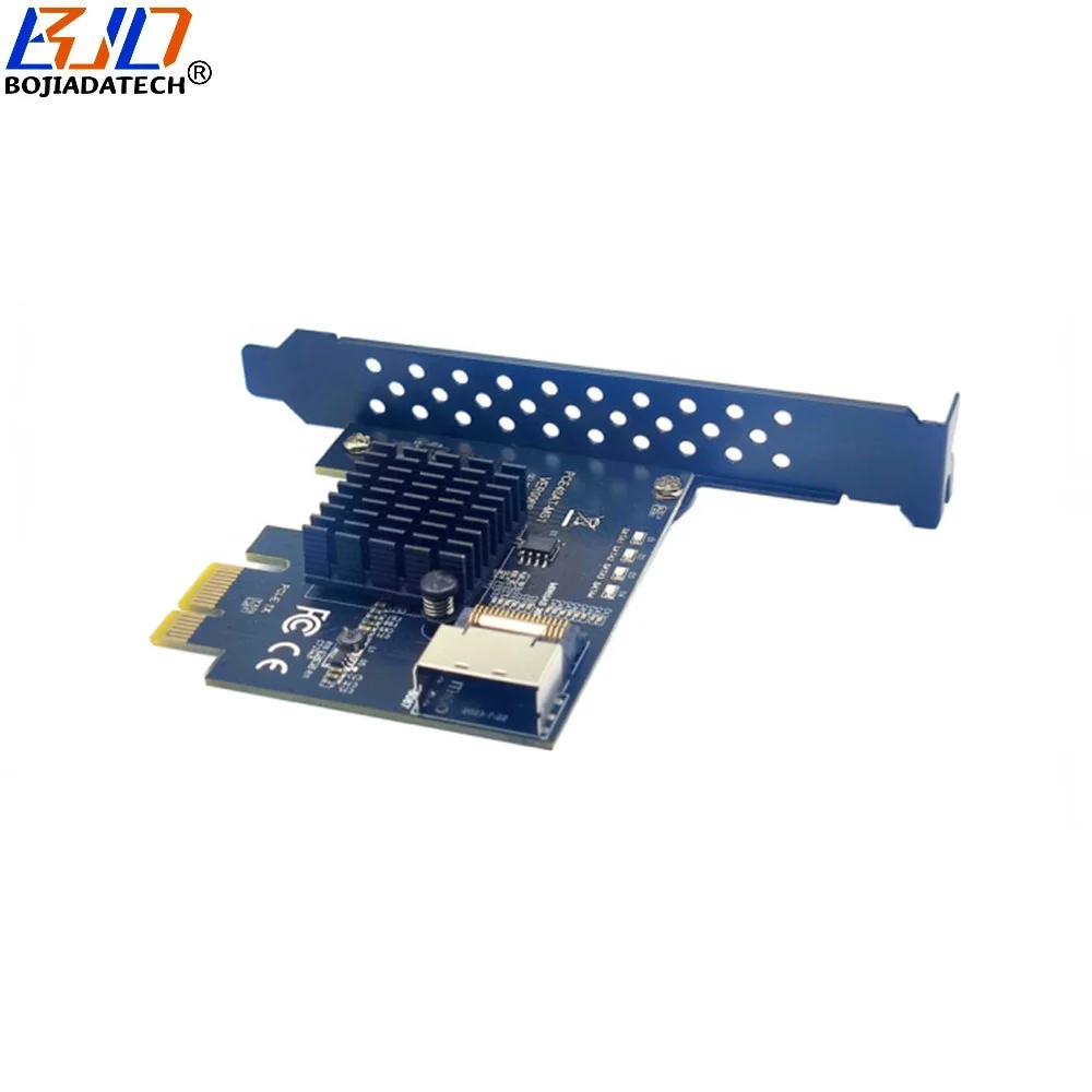 紗 Mini SAS 36PIN to PCI-E 1X Controller Riser Card & SATA Cables