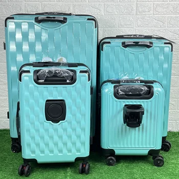 Manufacturer Sale New Design Cup Handle Anti-Theft Zipper 3pcs Travel Bag Sets Unisex Trolley Luggage with TSA Lock Suitcase set