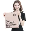 Fully biodegradable apricot black lettering 30*385