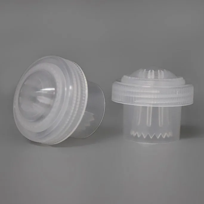 product 30mm neck size wholesale juice powder press type bottle cap clear plastic easy pulling cap for beverage mineral water bottle-32