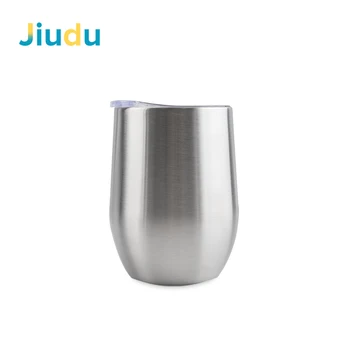 USA Warehouse 12oz Stainless Steel Sublimation Wine Tumbler Blanks Double Wall Insulation Sublimation Coffee Mugs Wine Tumbler