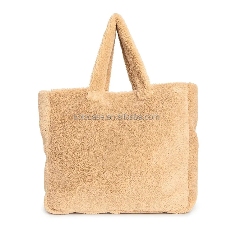 Fluffy Soft Teddy Padded Quilted Crossbody Bag