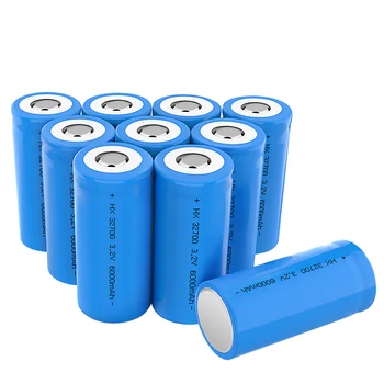 Lifepo4 32700 Rechargeable Cell 3.2v 6000 Mah 19.2wh Lithium Iron ...