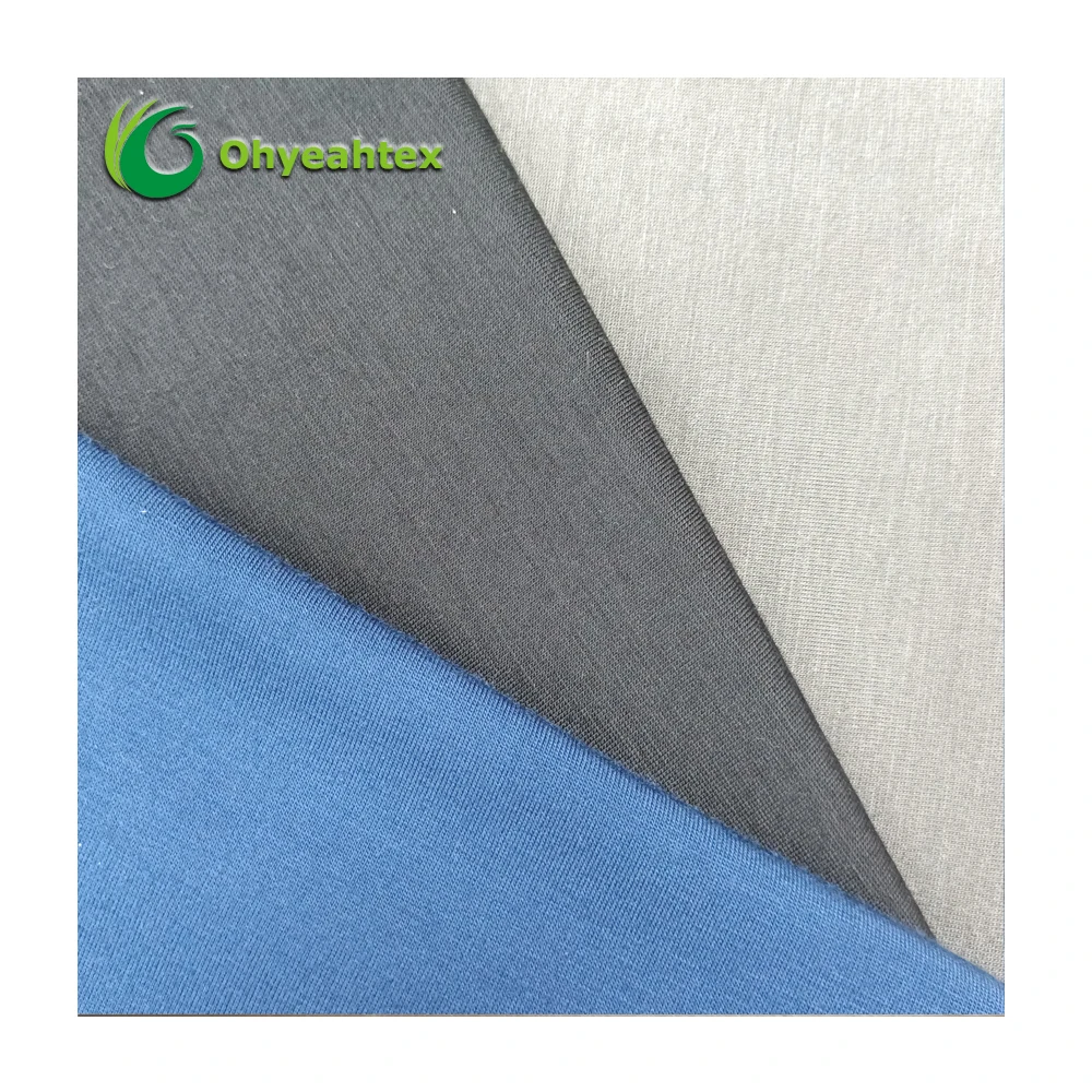 Супермягкая высокоэластичная приятная для кожи 93% г/м2 7% вискоза спандекс одинарная трикотажная ткань одежды