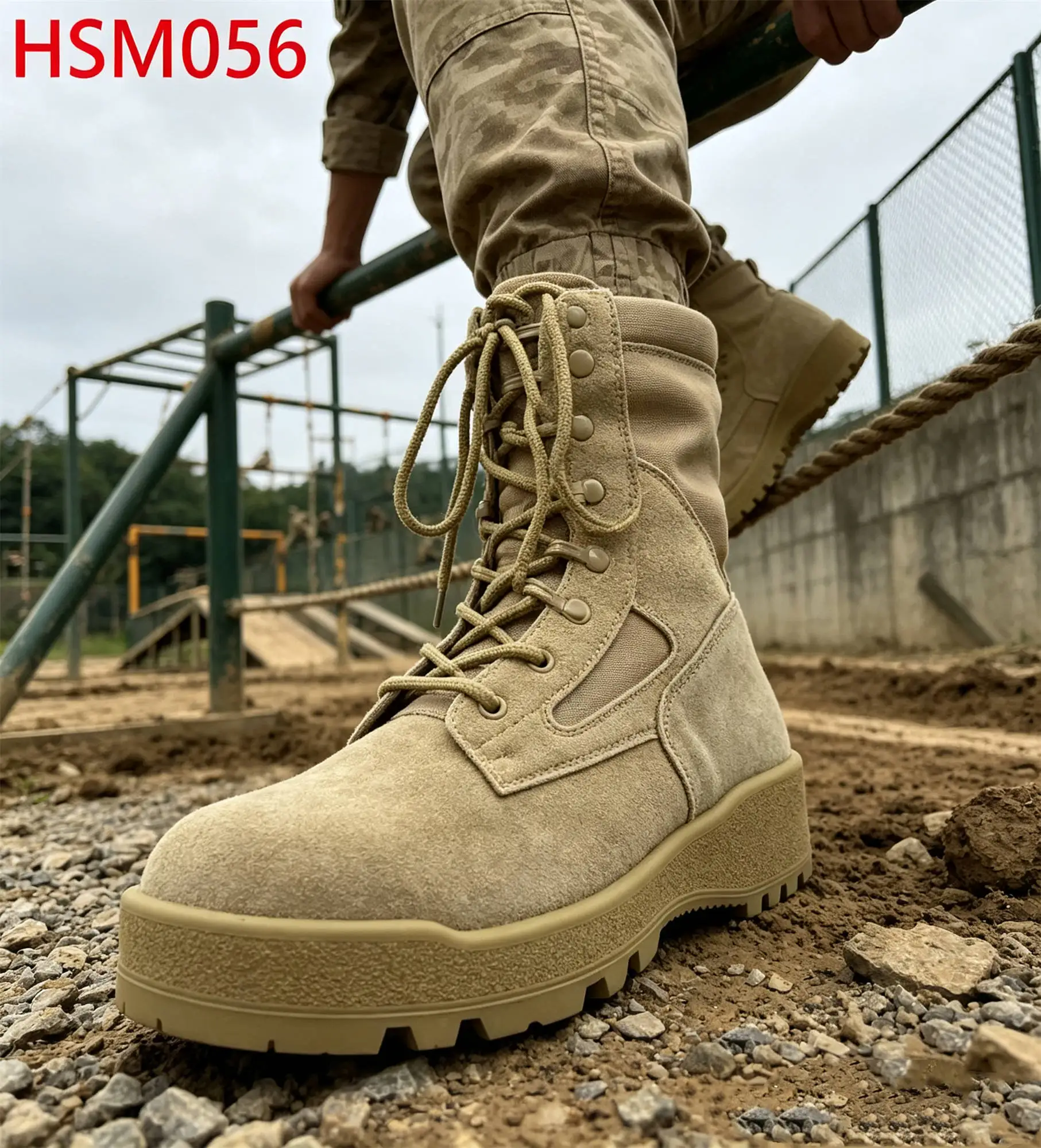 XYM,Extreme Climate Anti-impact Sole Hua Singh Marching Boots Water Repellent Nylon Fabric 8 Inch Retail Tactical Boots HSM056