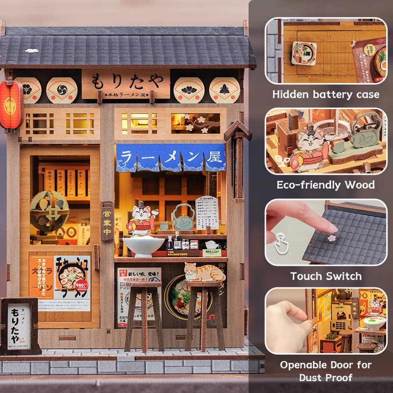 Cutebee CWGC205 - DIY Book Nook Kit - 3D Wooden Puzzle