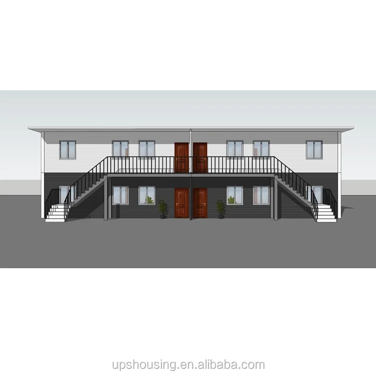 Piani per hotel, ristoranti e case di design di alta gamma UPS Fast Build con case prefabbricate a pannello sandwich in schiuma per uso come tettoia in Botswana