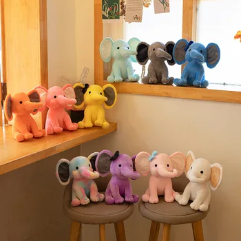Wholesale Cute Stuffed Animal Plush Toys Stuffed Big Ear Baby Elephants Plush Dolls