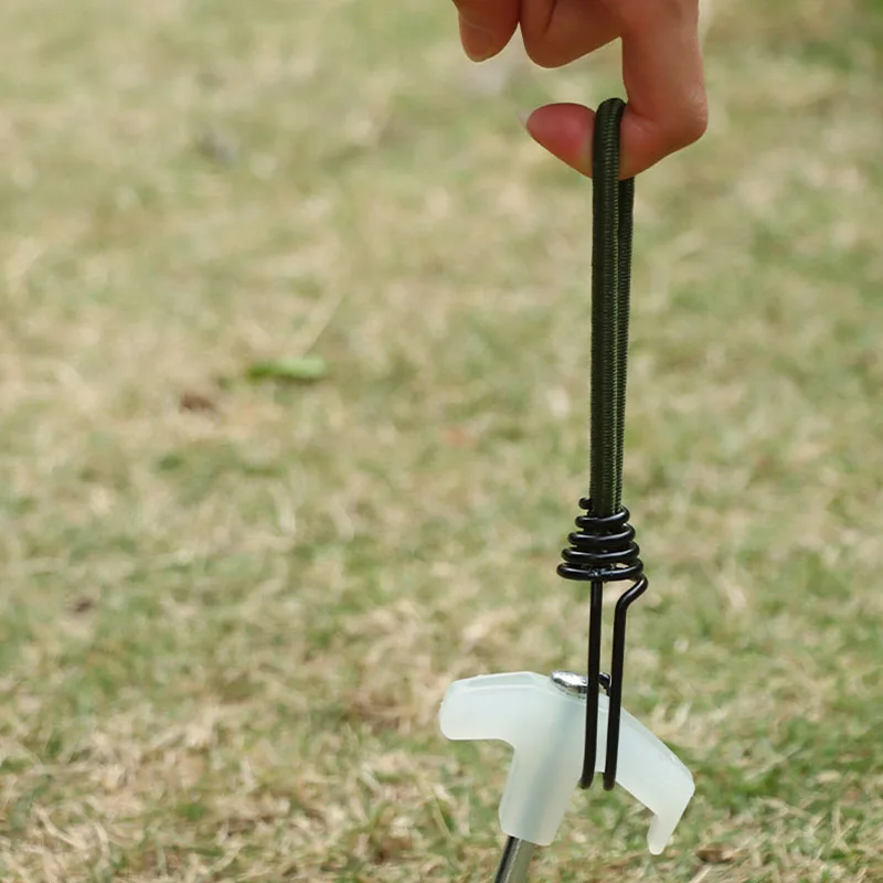 15CM Outdoor Tent Elastic Rope Buckle Skylight Rope Ground Nail Fixed Bundle Tent Accessories