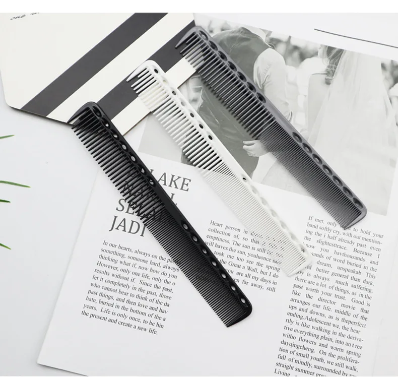 Professional Plastic Antistatic Salon Hairdressing Comb Multicolor Hair Cutting Barber Comb Custom Logo Hair Comb