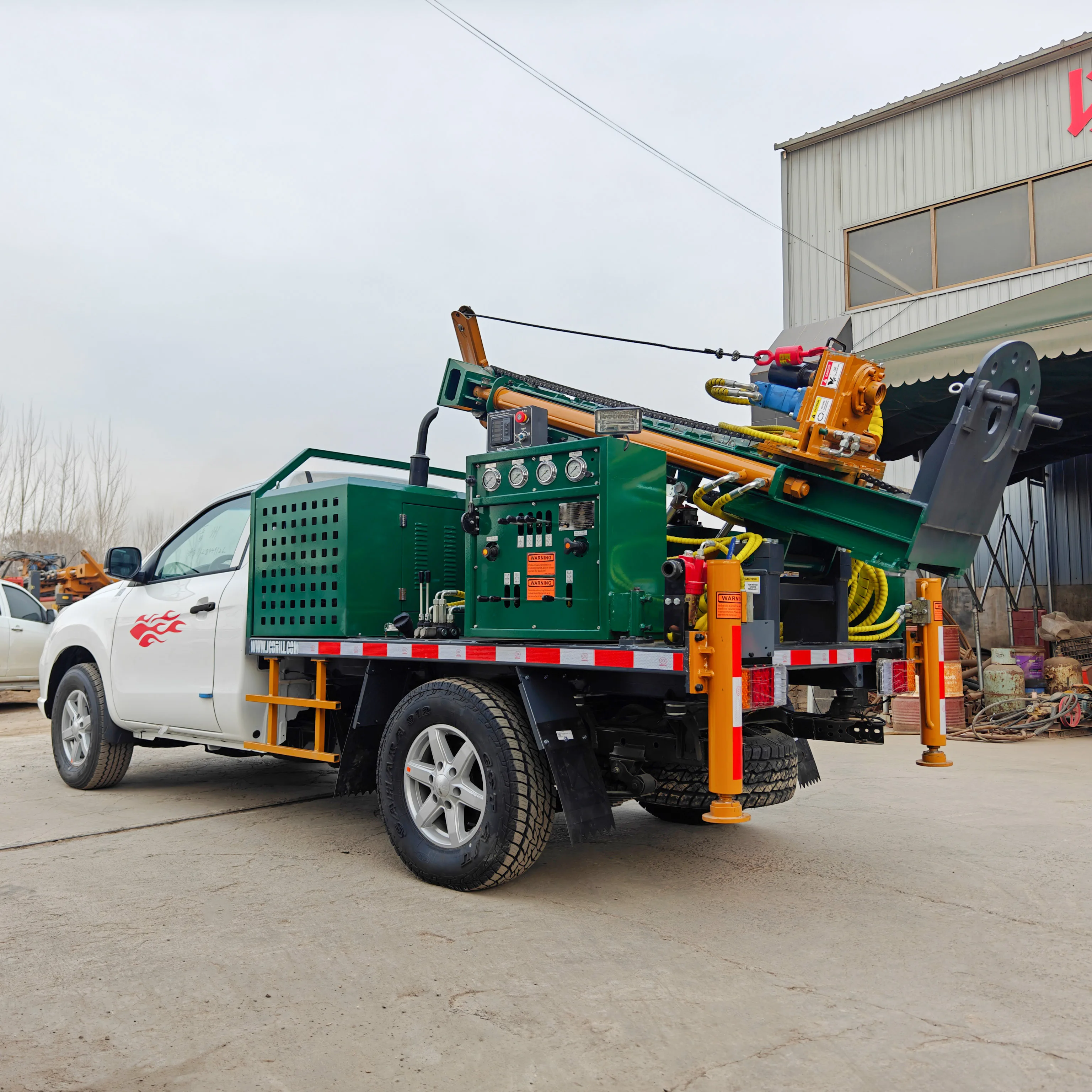 Pickup Mounted Soil Exploration Foundation Auger Drilling Rig for Sale ...