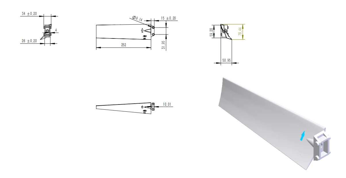 Cross Flow Fan, Axial, P3H, UR - detail 6
