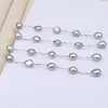 S925 gray pearl