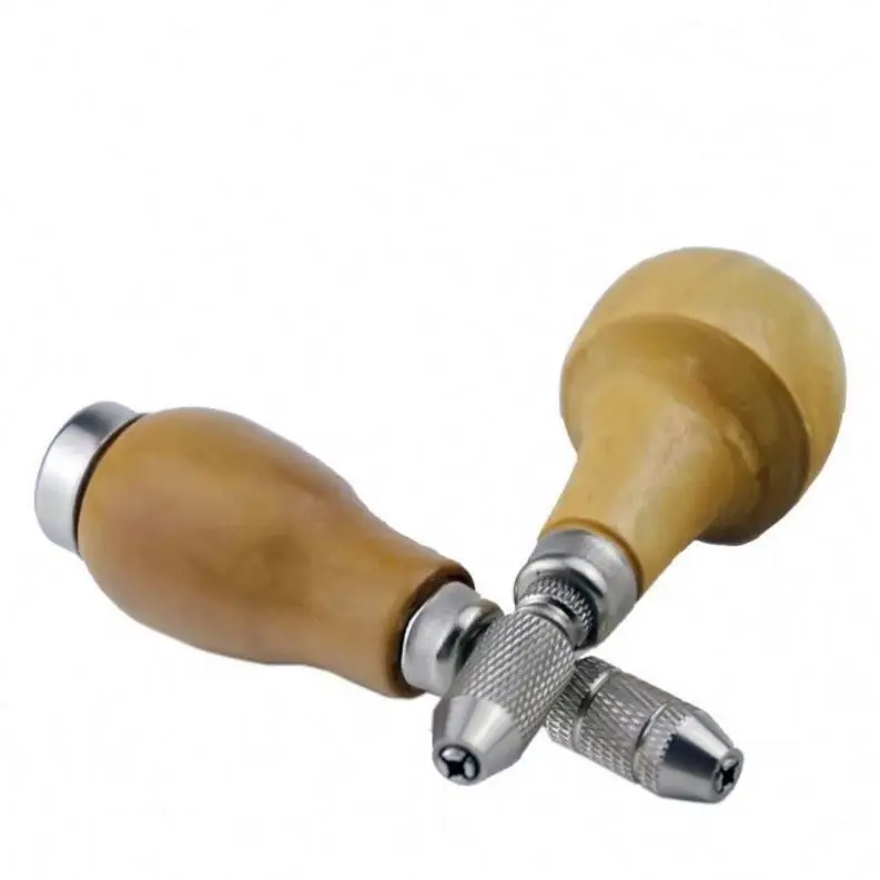 TEBAK Strong 3-Chunk 1mm 2.35mm 3mm Pin Vise Carbide Wood Hand Drill Jewelry Tools Equipment for Sharpening Mushrooms Beads