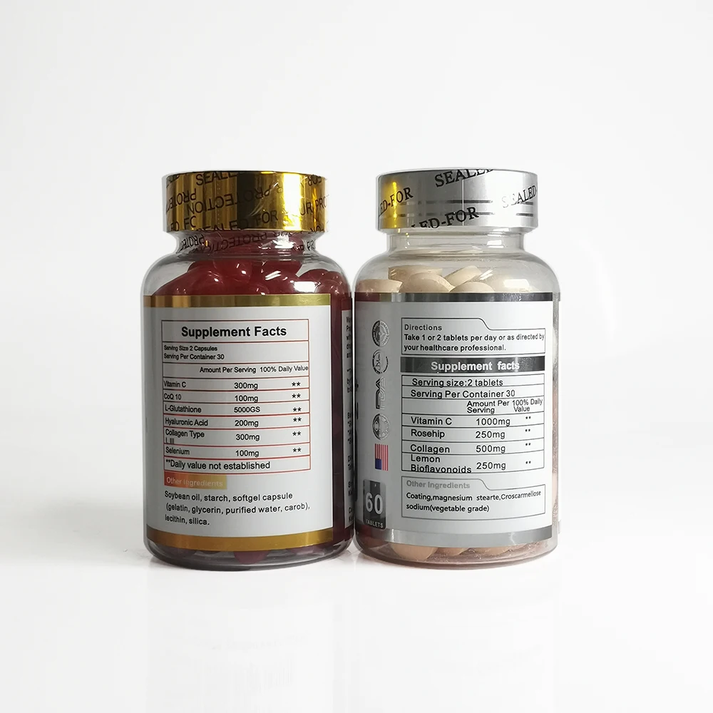 OEM 2024 Best Quality Glutathione Collagen Vitamin C Whitening Capsules  Contain a Variety of Vitamins and Food Supplements