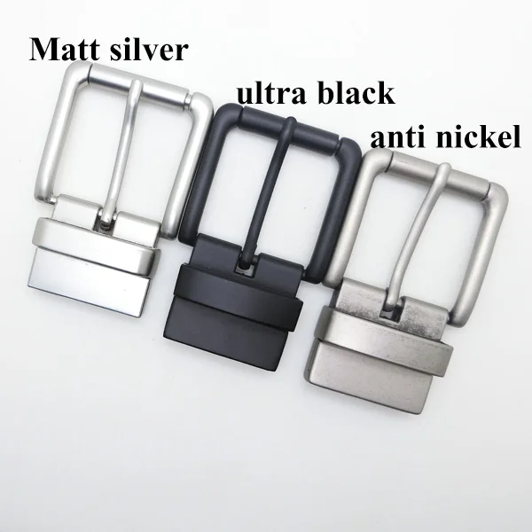 38mm Square Multi-Color Clip Buckles Double-Sides Turning System Reversible Pin Belt Buckle for Webbing Leather Strap
