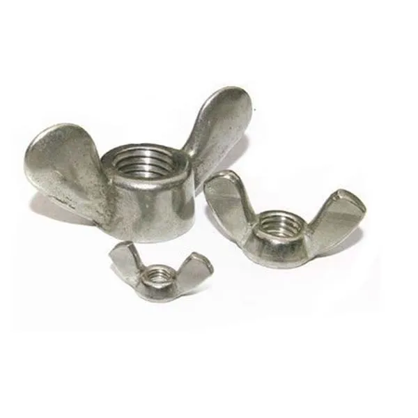 Wholesale Various specifications of butterfly nuts 304 Stainless steel Sheep horn shaped nut wing nuts