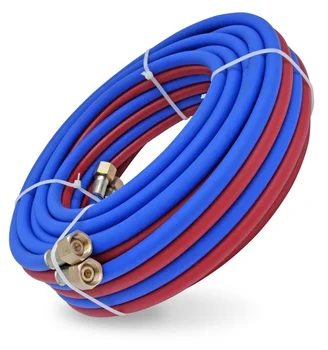 6mm 4.5M PVC Oxygen Acetylene Duplex Hose Flexible Compressor air Hose Twin Welding Hose with Fittings