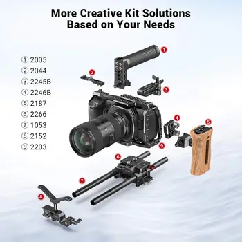 SMALLRIG BMPCC Baseplate for Manfrotto 501PL Compatible with Black Design Pocket Cinema Camera 4K & 6K  2266 product image