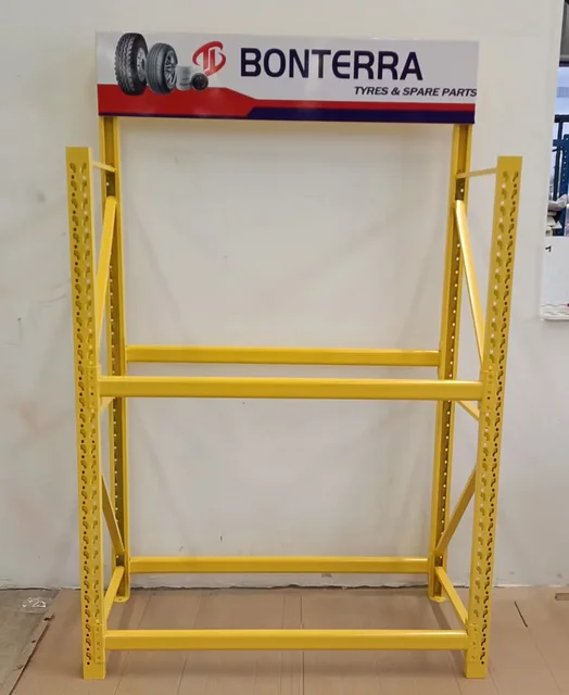 Customization Car Parts Motorcycle Wheel Tire Auto Repair Shop Car Accessories Automobile Tire Metal Display Stand Rack