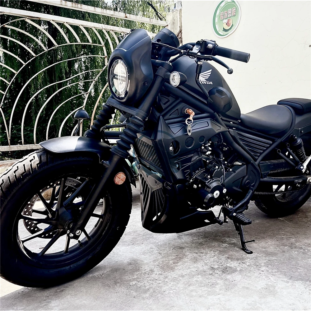 Передняя Нижняя панель радиатора, обтекатель для подбородка, спойлер для Honda Rebel CMX 300 500 CMX300 CMX500 2017, индивидуальные запчасти