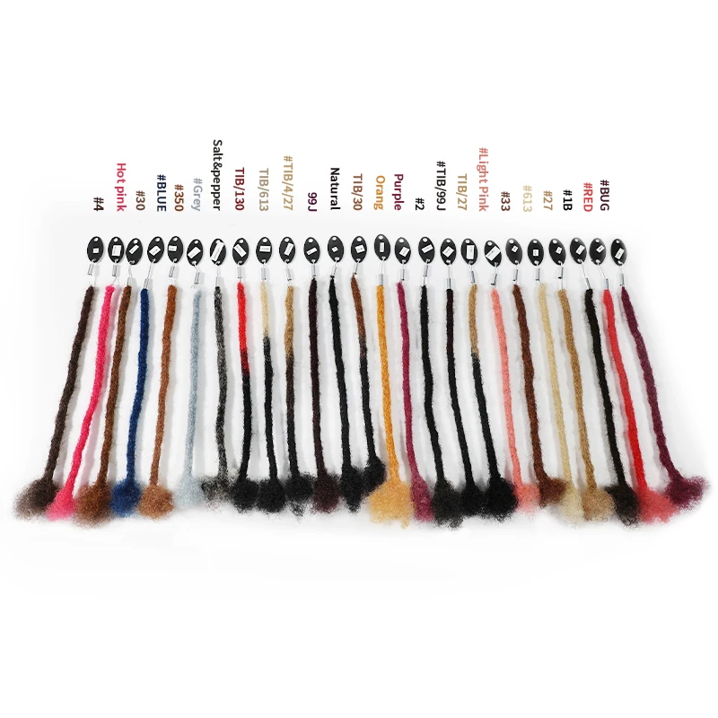 0.1cm 10inches New Style Human Hair Loc Extension Bundles Dreads Extensions Human Hair Regular Locs for Black Man and Women