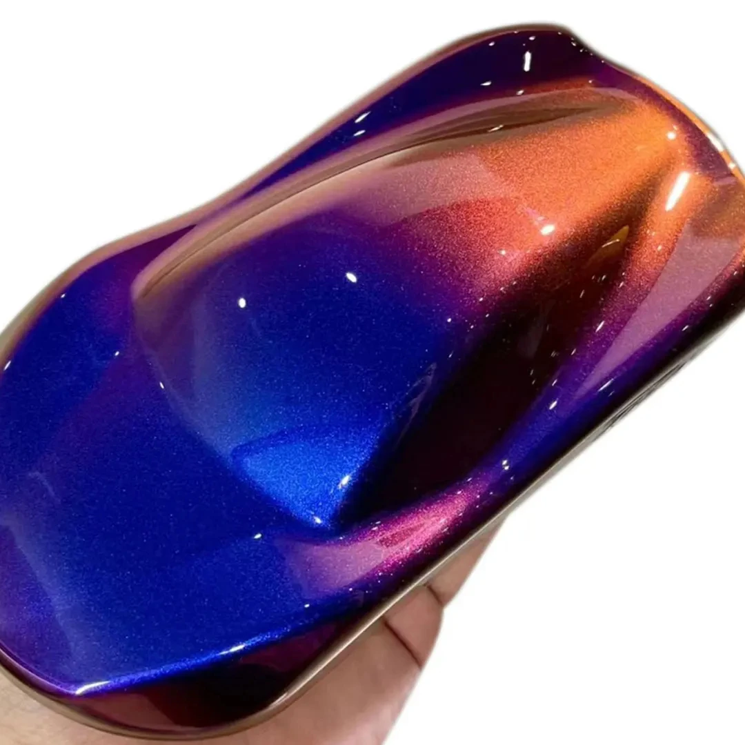 Blue Purple Orange Chameleon Pigment Powder Pearl Pigment Loose Shimmer Automotive Coating Car Paint Pigment