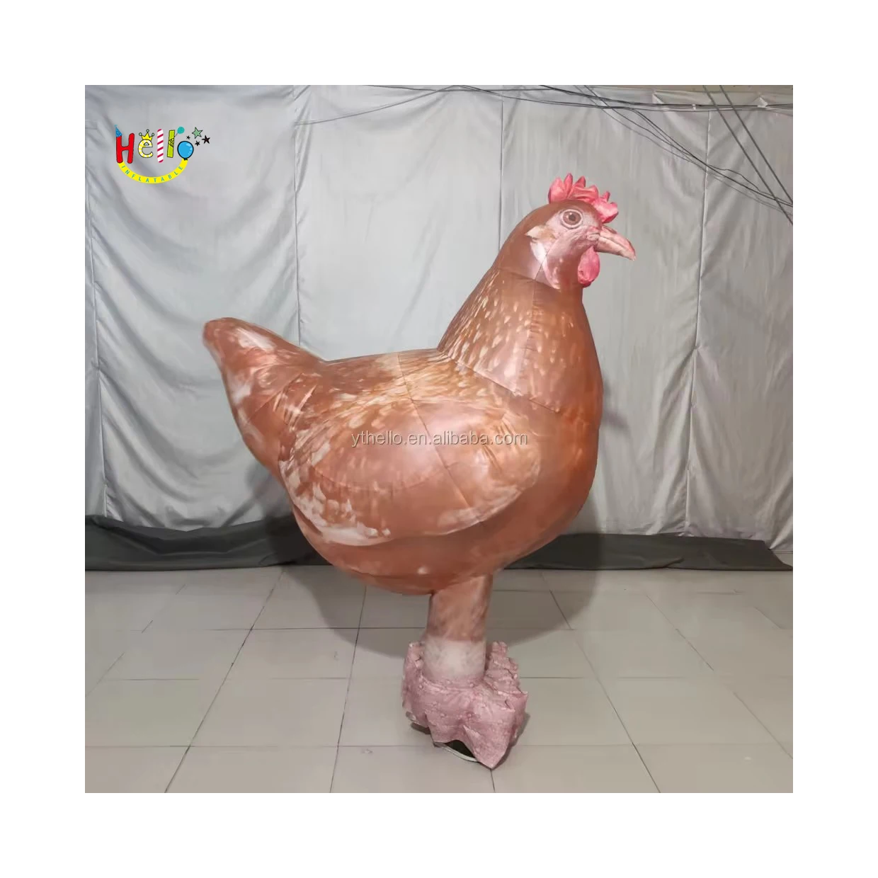 Vestito operato Adulto pubblicità gonfiabile di pollo costume