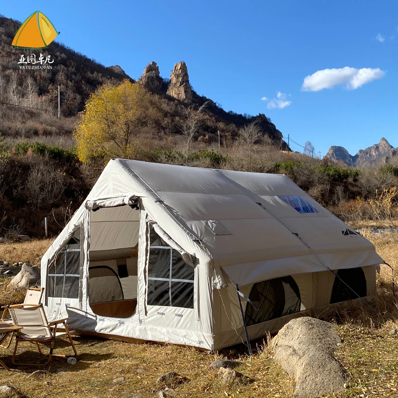 People Two Rooms One Hall Automatic Tent Outdoor Camping