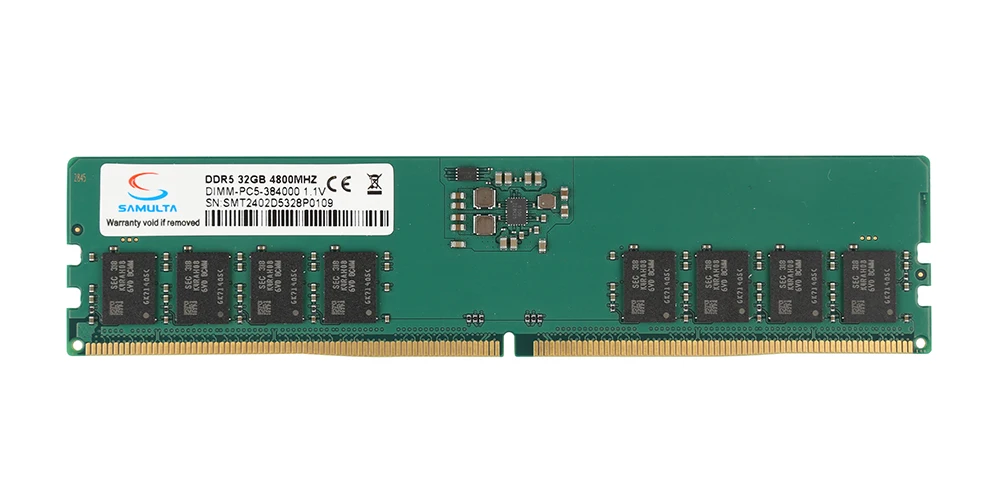 32GB DDR5 ECC 6000MHz Fully Compatible Desktop PC Gaming Memory Original Chipsets Single Stick 