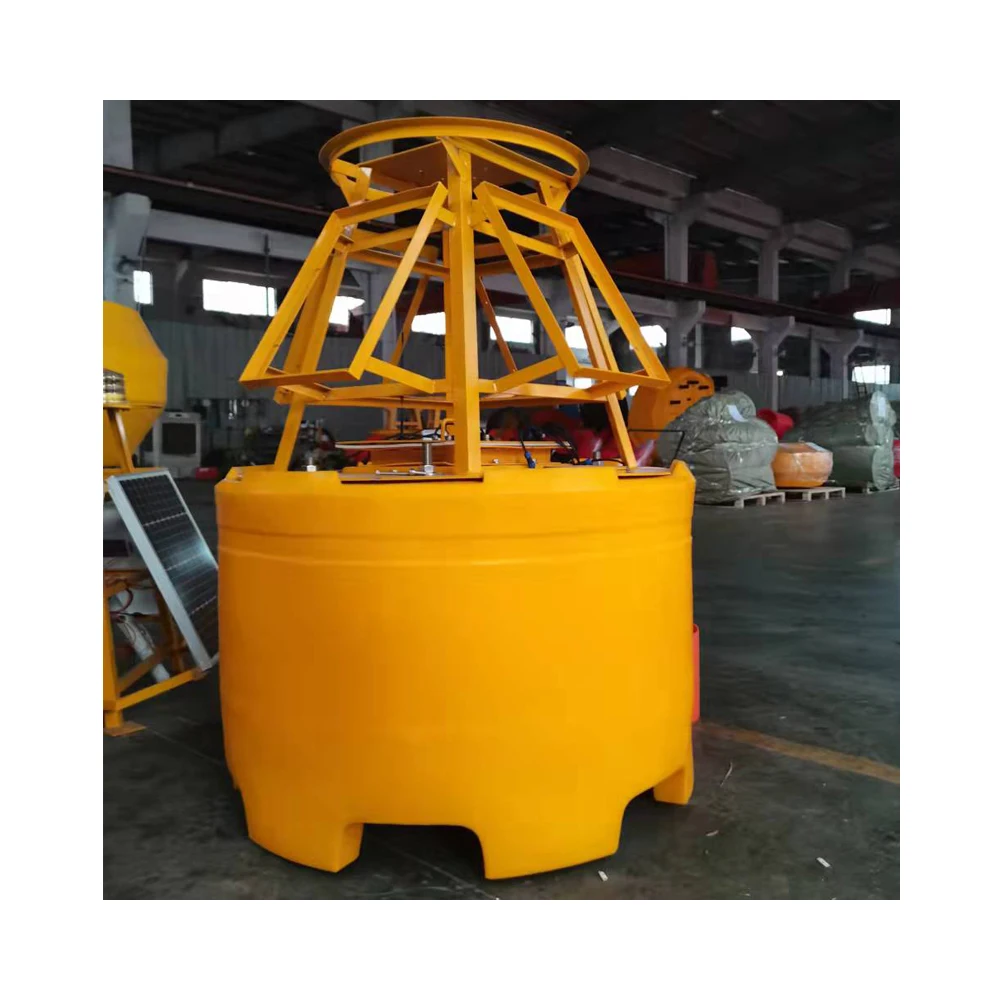 Advanced Water Quality Monitoring Buoy With Solar Panels Navigation Mark Light and GPS for Marine and Ocean Applications