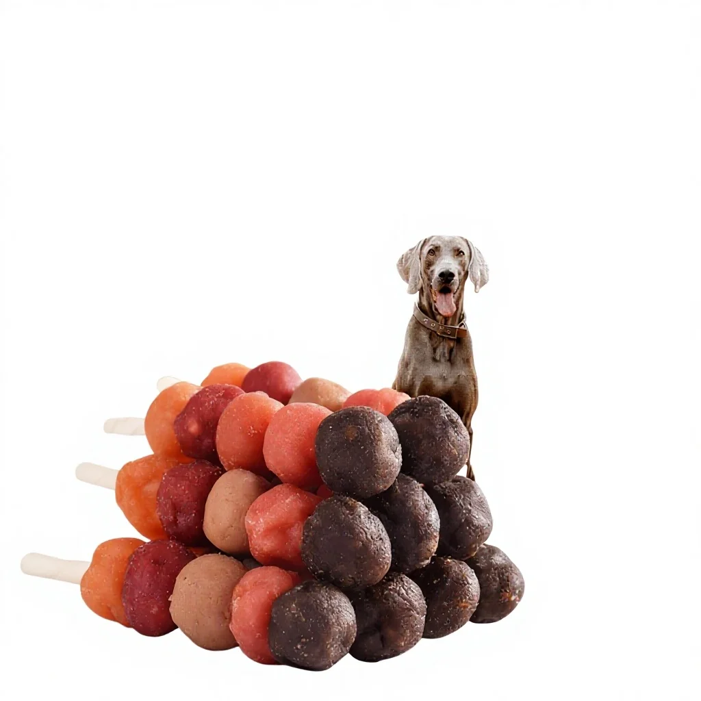 High-Protein 6-in-1 Multi-Flavor Jerky Made Chicken/Duck/Salmon/Beef/Rabbit Rawhide Sticks Dog Chew Treats Dog Snacks