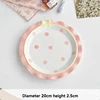 Pink-8"flate plate