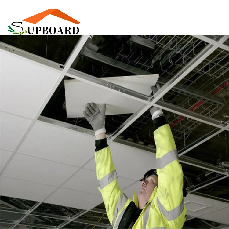 Cheap Interior Building Finishing Heat Resistant Mineral Fiber Ceiling Materials in Hospital