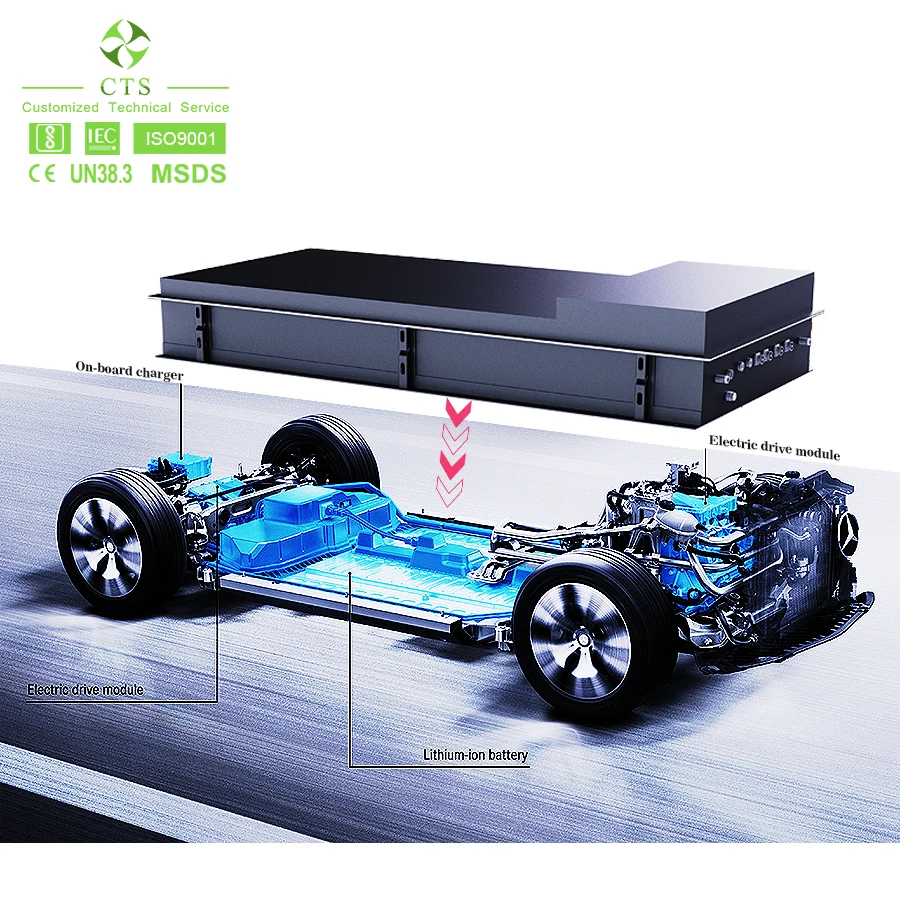 Electric car battery factory 300V 400V 600V lithium ion battery pack 40kwh 55kwh lifepo4 batteries for electric vehicles details