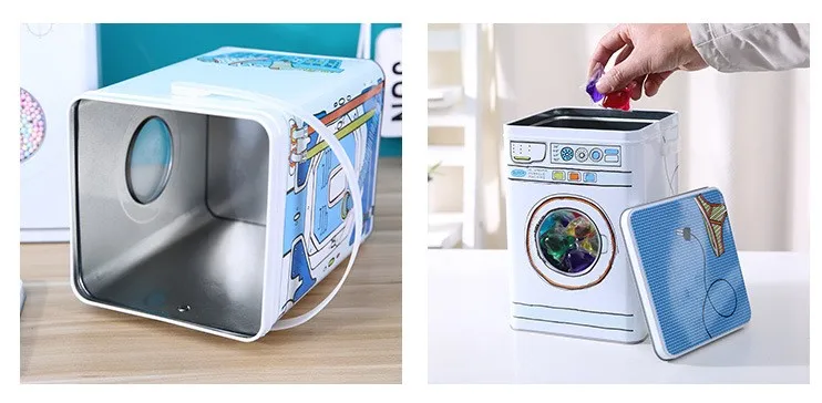 Custom Washing Machine Shape Laundry Powder Laundry Detergent Storage ...