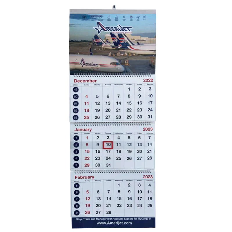 Печать на заказ компания сложенный 2024 2025 вертикальный 3 месяца страницу настенный