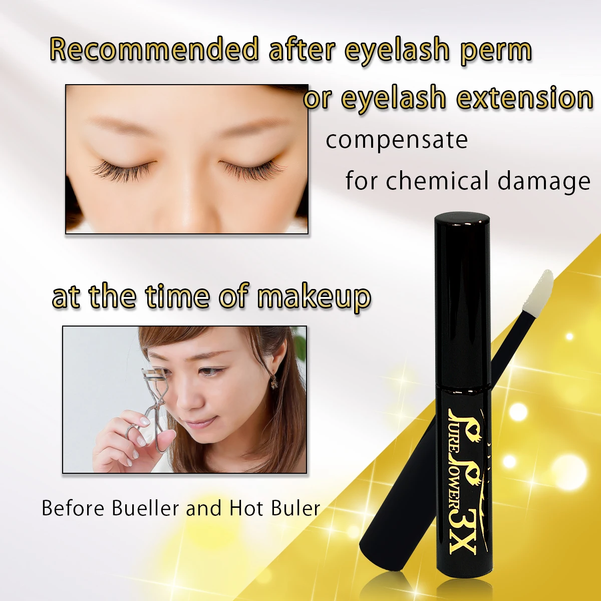 Strengthen Isochrysis Galvana Extract Logo Tube Japan Eyelash Grower