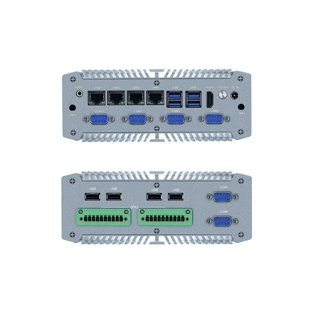 X86 Fanless Soft Router Celeron i7 8565U Quad Core 5 Intel i211 4 LAN Mini PC pfSense Server Firewall Appliance