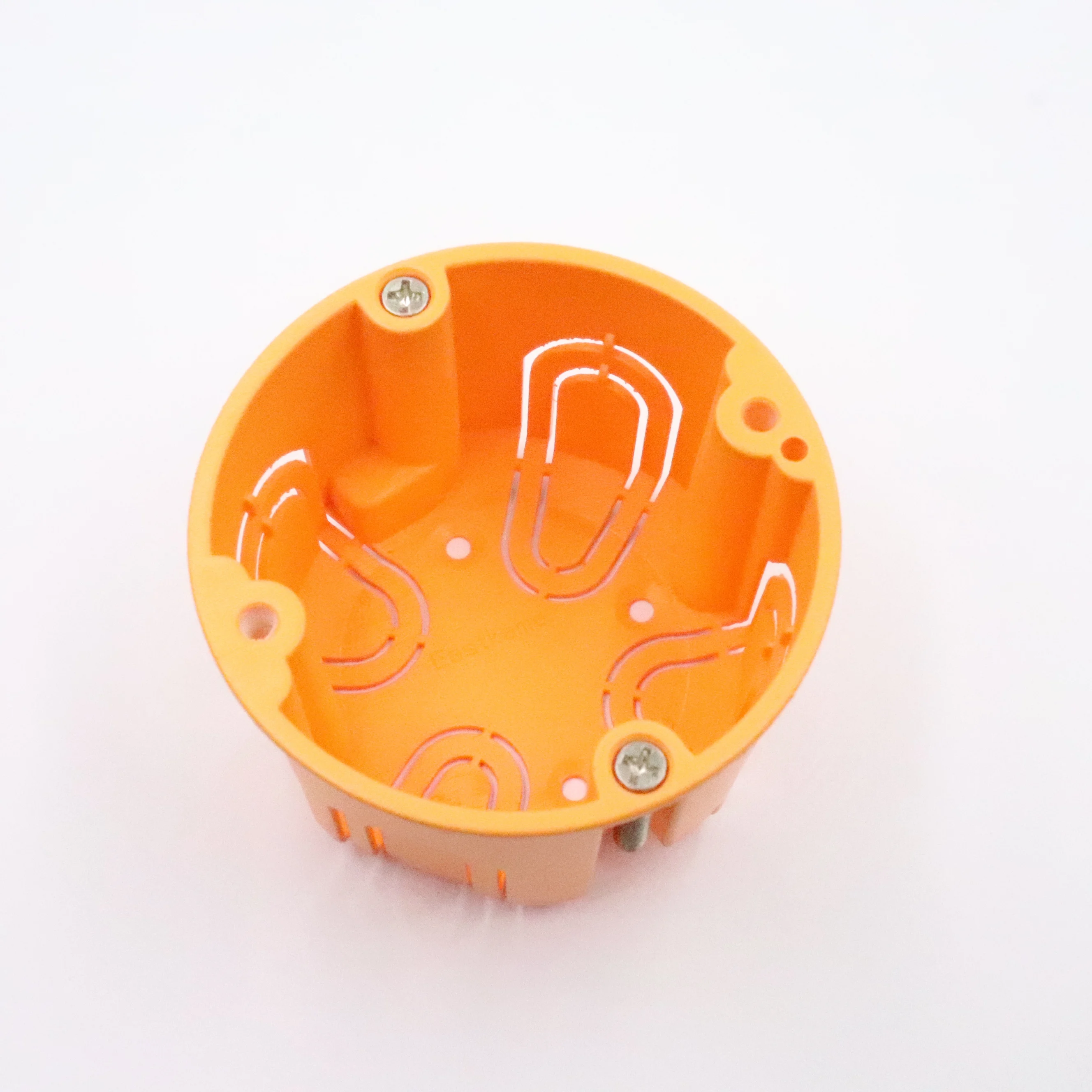 Orange 86 Type Switch Socket with PVC Surface One Gang Bottom Box Junction Box Factory Price One-by-One Connection Wall Switches