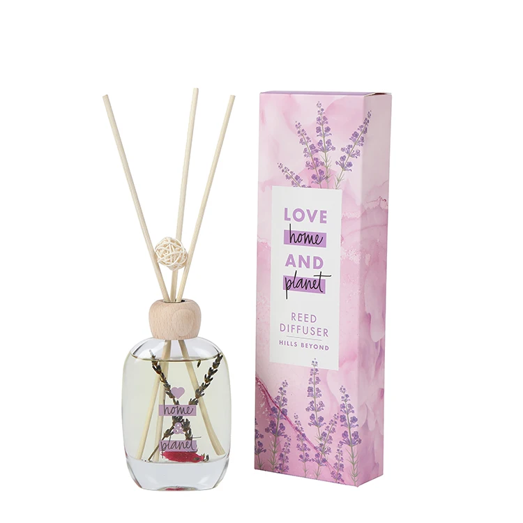 product perfect  reed diffuser gift set  premium wood lid glass bottle  natural rattan sticks  holiday home  office decor gift-11