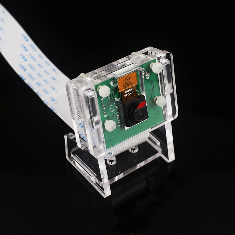 Raspberry Pi 4 8GB＋カメラ＋ケース Raspberry Pi 4B Transparent Acrylic Case with Camera Holder for