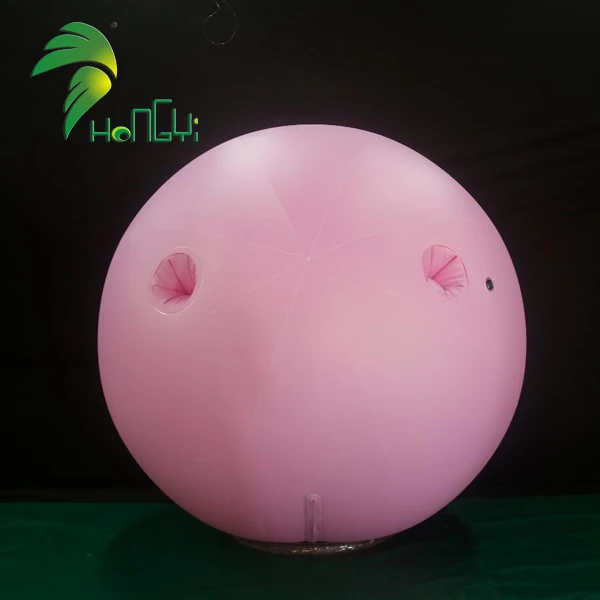 Popular PVC Material Pink Color Inflatable Fat Blueberry Ball Suit Toys Hongyi Crazy Ball Toys