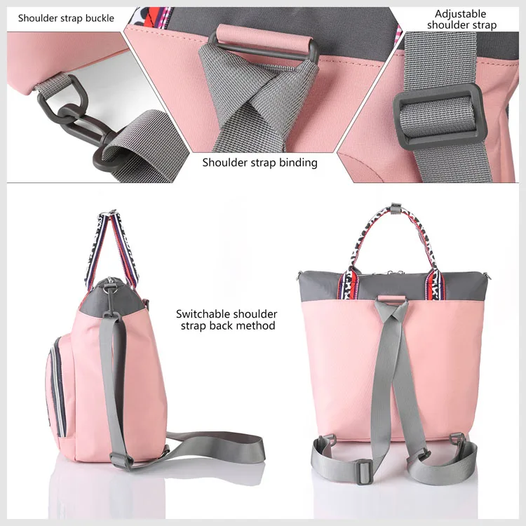 Hot Sale Outdoor Portable Baby Diaper Bags Large Capacity Mommy Backpack Bag