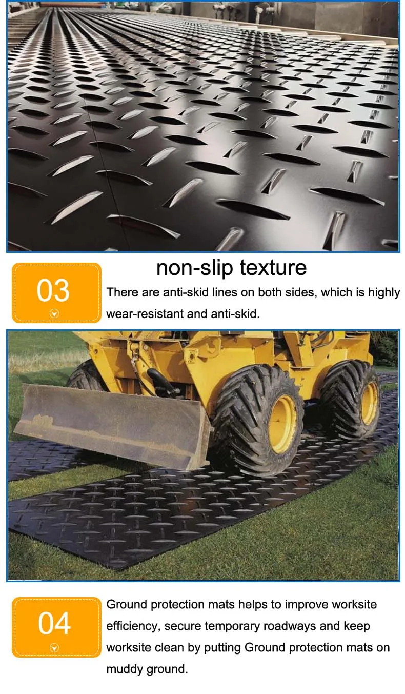 Safe Nonslip Walkways Sells Ground Protection Mat Hdpe Temporary Floor