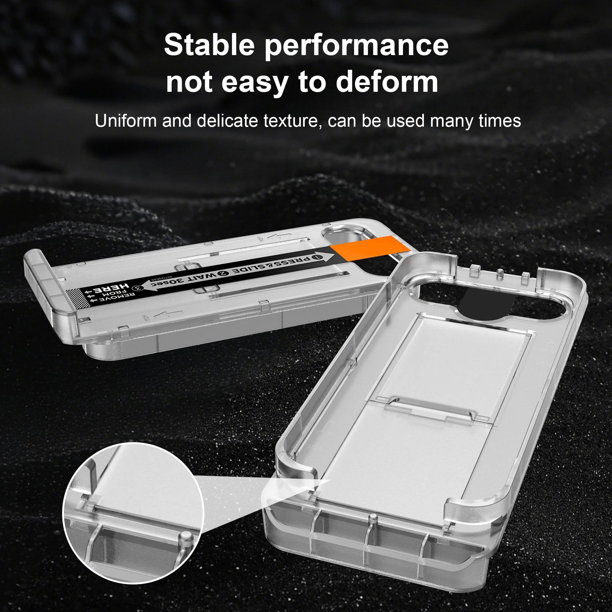 product kickstand tray tempered glass holder screen protector 9h hardness anti fingerprint easy install full cover auto dust removal kit-6