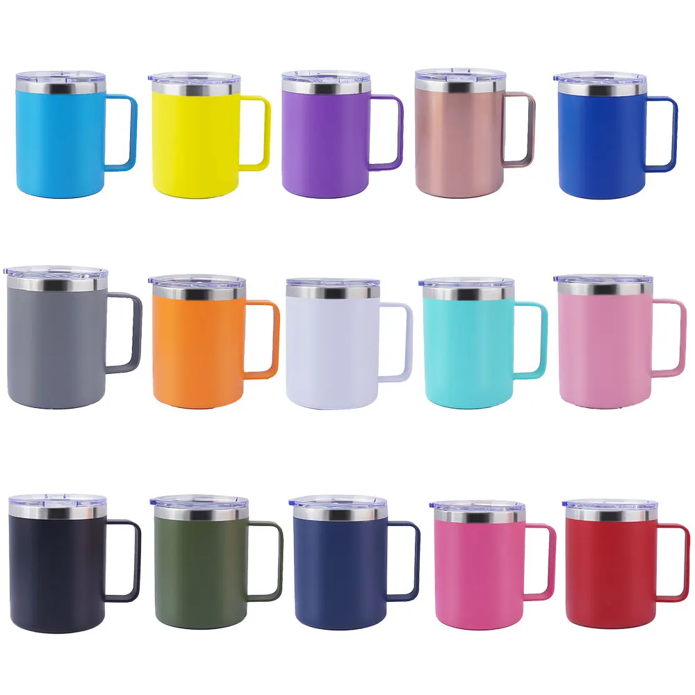 12oz 304 Custom Logo Double Wall Stainless Steel Coffee Tumbler ...