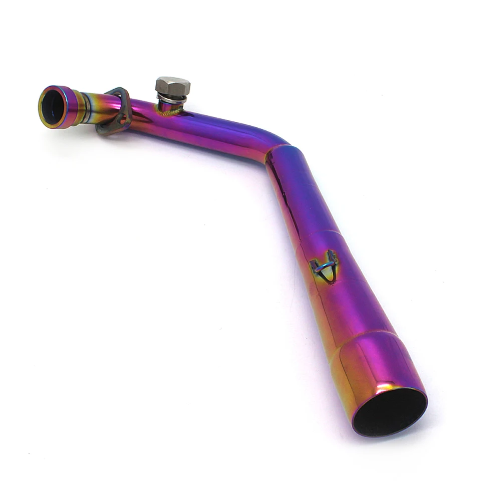 Motorcycle Exhaust Performance Middle Link Pipe Bend Slip on for Yamaha BWS 125 150 ZUMA125 Iridium